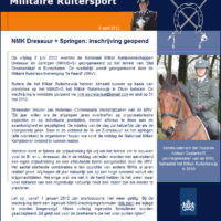 Nationale Militaire Kampioenschappen Dressuur/Springen
